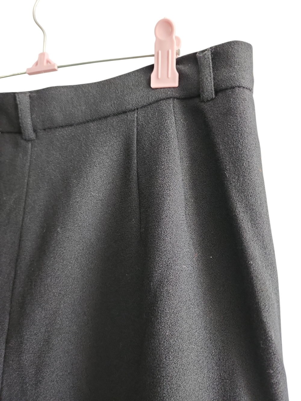 Vtg Morgan Taylor Studio Wool Trousers Corporate Goth Quiet Luxury Womens Sz 16 - Picture 9 of 12